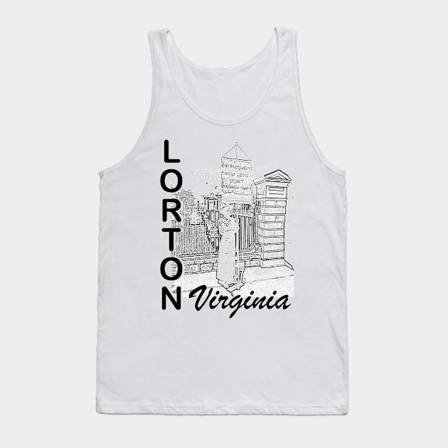 Lorton Suffragist Memorial - Black Tank Top by Swift Art